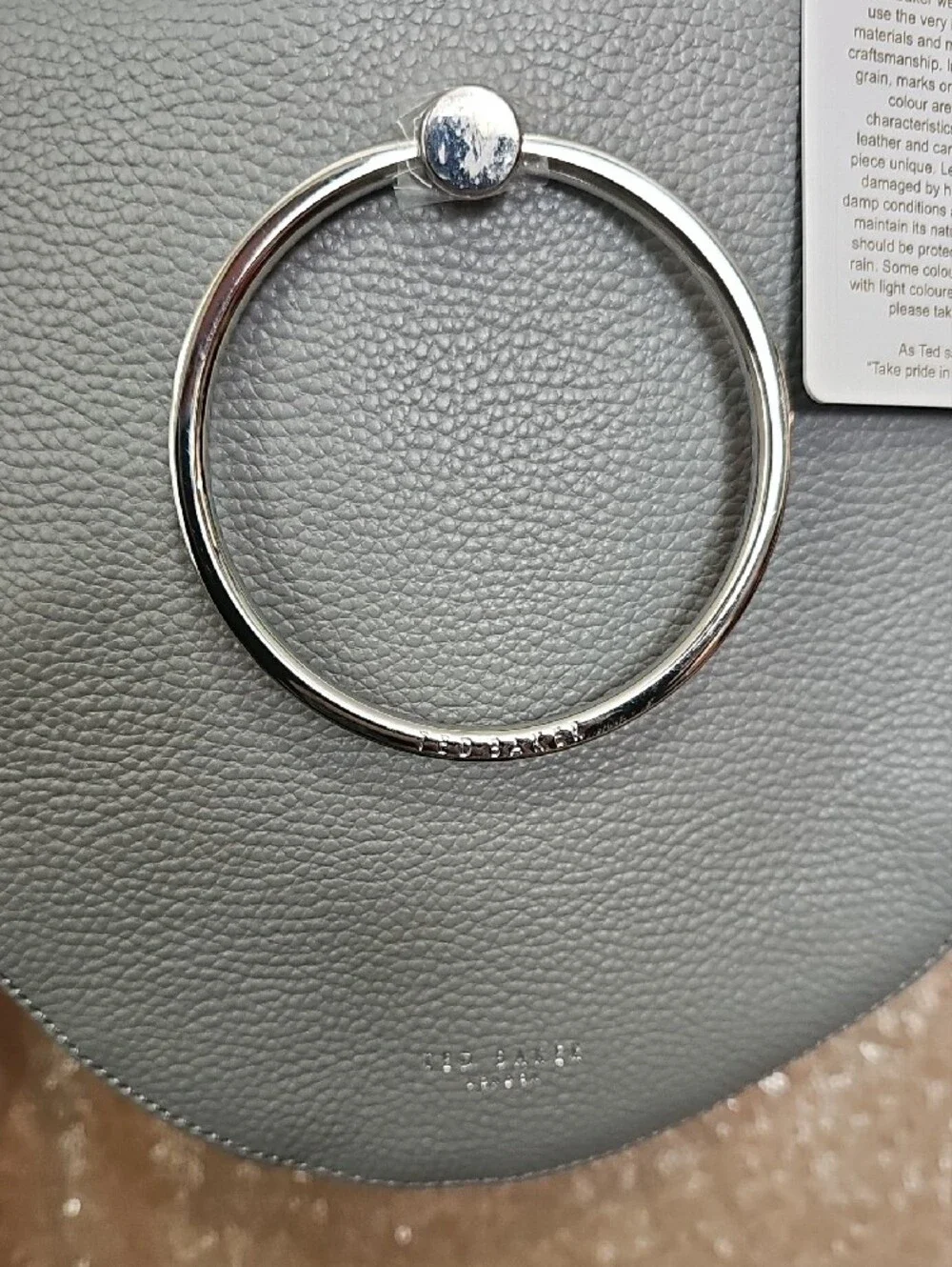 Ted Baker London Gray Semi-Circle Crossbody with Ring Accent